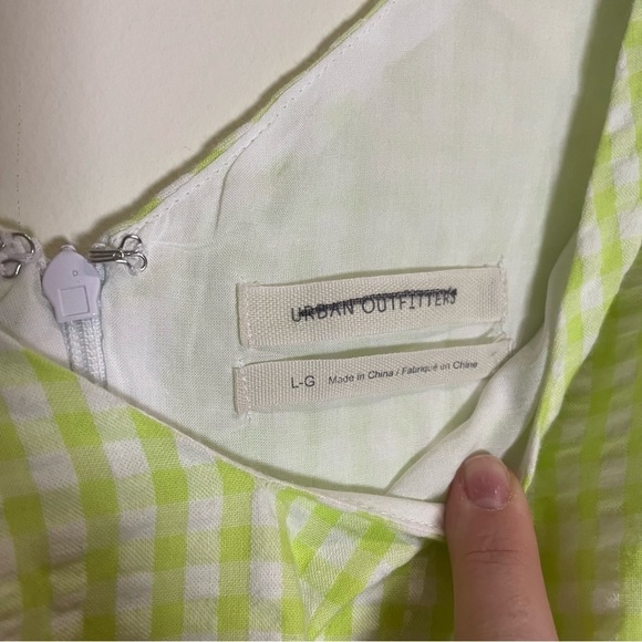 Urban Outfitters Lena Gingham Puff-Sleeve Minidress - Picture 7 of 11